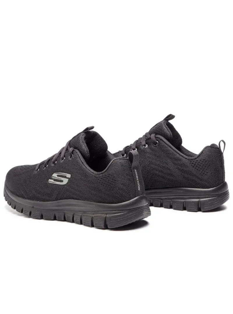 Skechers Damskie Sneakersy Graceful Get Connected 12615WBBK Czarny | Sklep Monotox