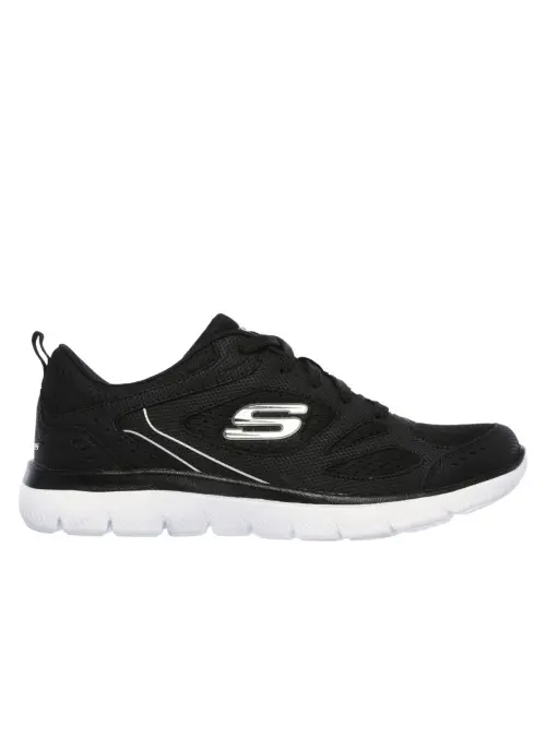 Skechers Damskie Sneakersy Summits Suited 12982BKW Czarny | Sklep Monotox
