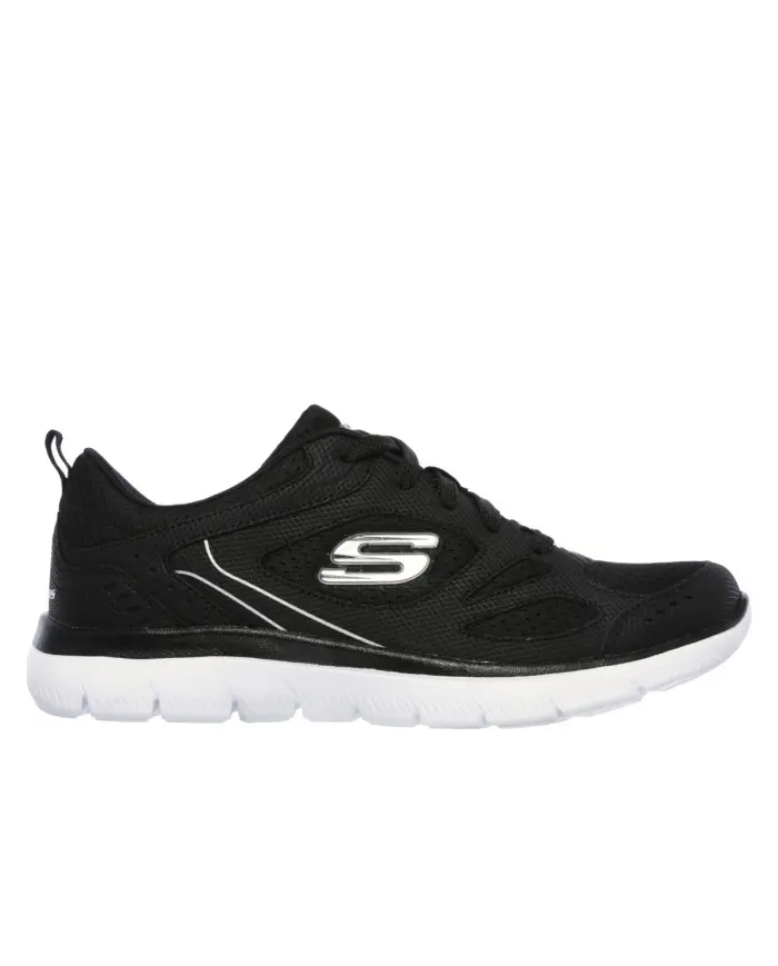 Skechers Damskie Sneakersy Summits Suited 12982BKW Czarny | Sklep Monotox