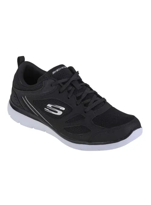 Skechers Damskie Sneakersy Summits Suited 12982BKW Czarny | Sklep Monotox