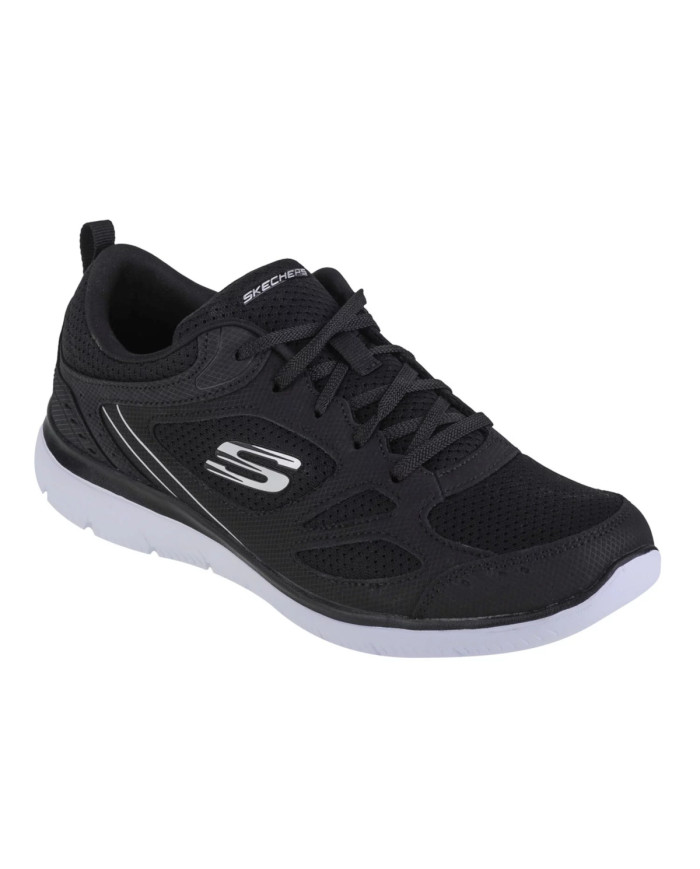 Skechers Damskie Sneakersy Summits Suited 12982BKW Czarny | Sklep Monotox