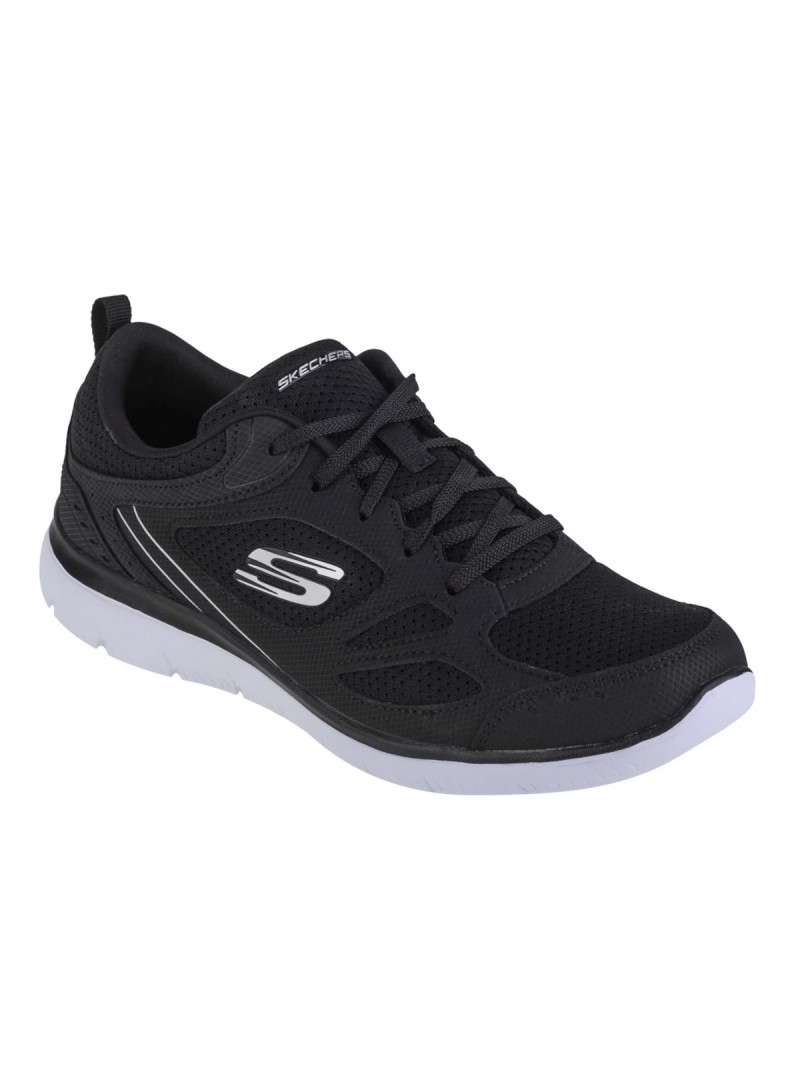 Skechers Damskie Sneakersy Summits Suited 12982BKW Czarny | Sklep Monotox