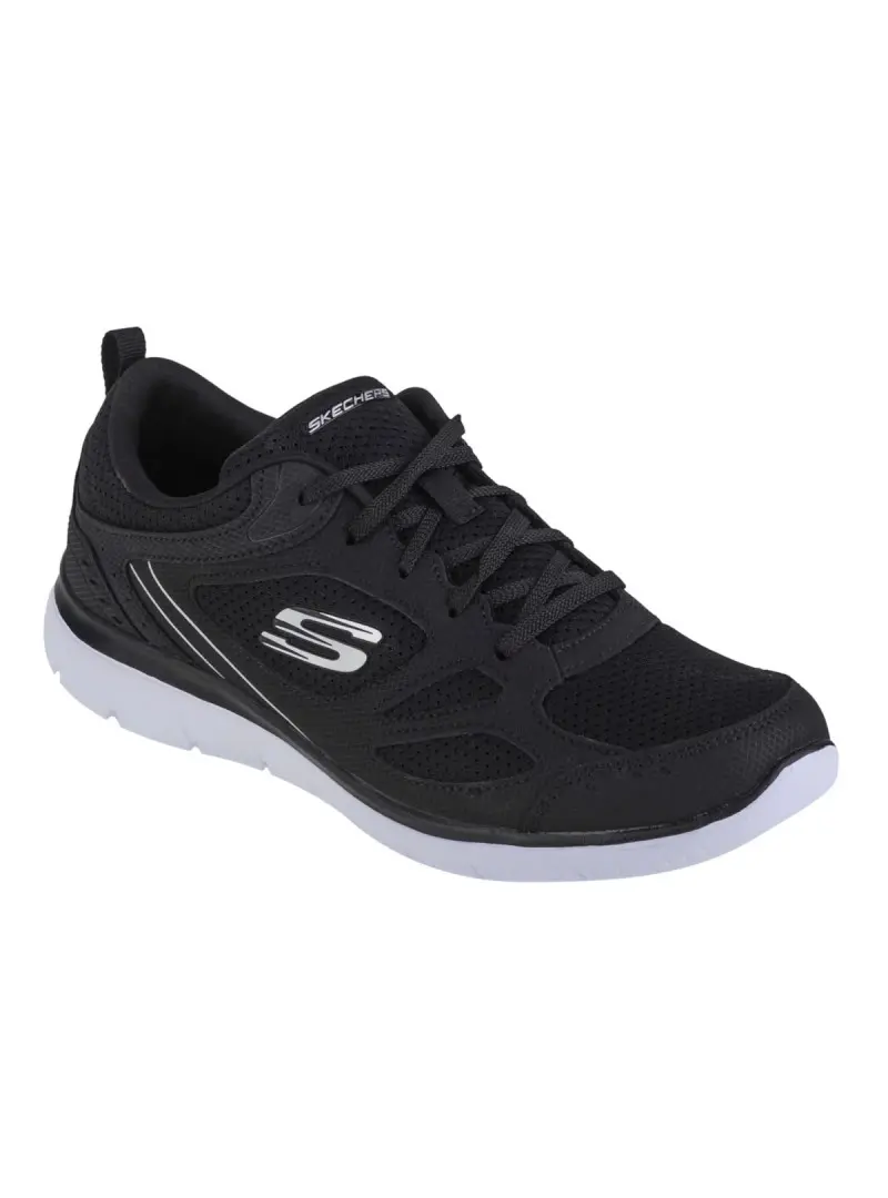 Skechers Damskie Sneakersy Summits Suited 12982BKW Czarny | Sklep Monotox