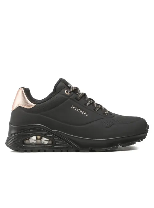 Skechers Damskie Sneakersy Uno 155196BBK Czarny | Sklep Monotox