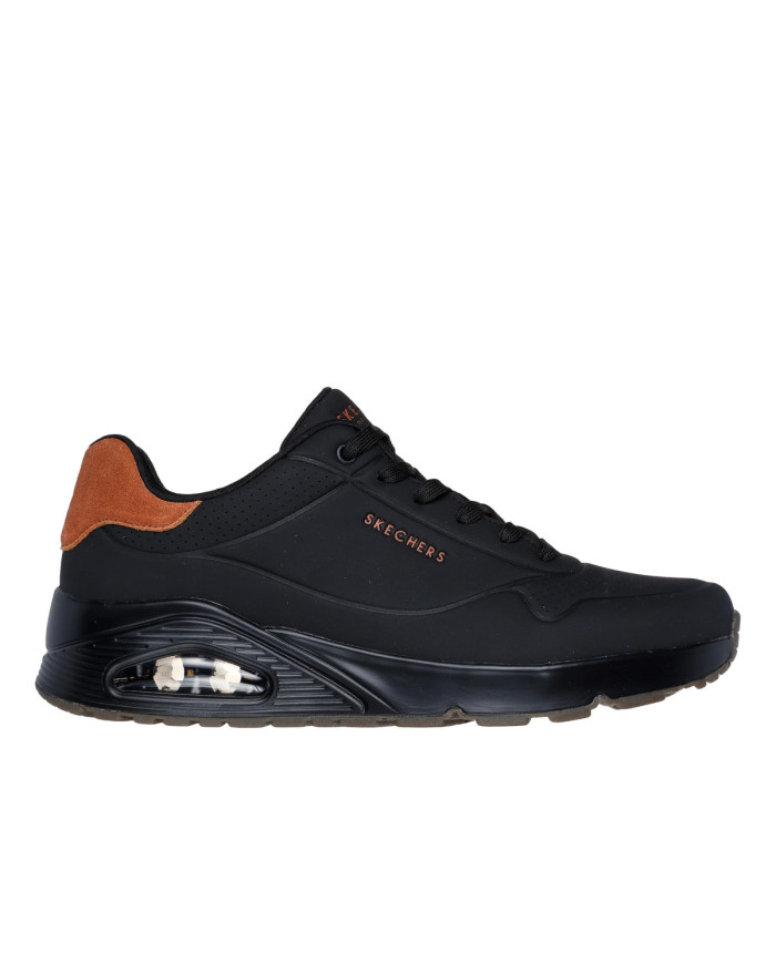 Skechers Męskie Sneakersy Uno Suited On Air 183004BBK Czarny | Sklep Monotox