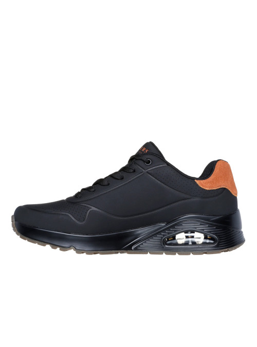 Skechers Męskie Sneakersy Uno Suited On Air 183004BBK Czarny | Sklep Monotox