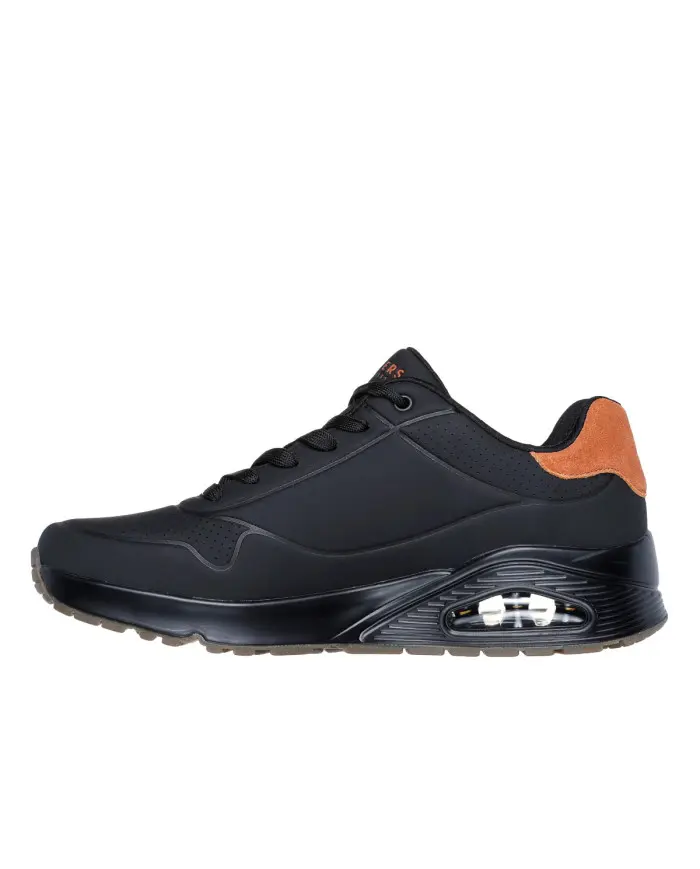 Skechers Męskie Sneakersy Uno Suited On Air 183004BBK Czarny | Sklep Monotox