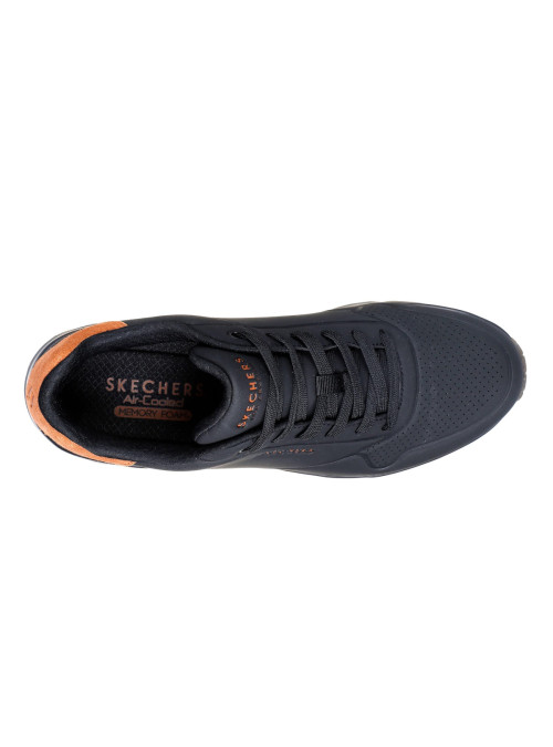 Skechers Męskie Sneakersy Uno Suited On Air 183004BBK Czarny | Sklep Monotox
