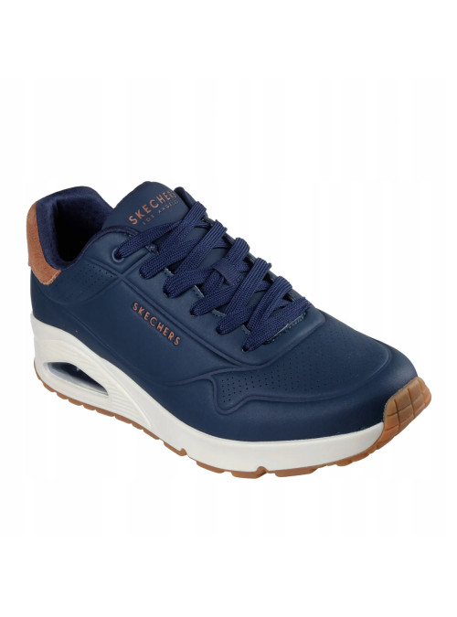 Skechers Męskie Sneakersy Uno Suited On Air 183004NVY Granatowy | Sklep Monotox