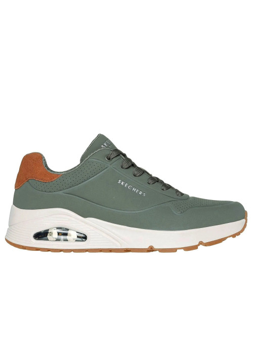 Skechers Męskie Sneakersy Uno Suited On Air 183004OLV Zielony | Sklep Monotox