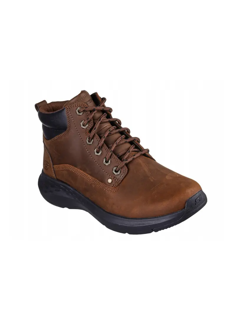 Skechers Męskie Sneakersy Parson Ederic 205175CDB Brązowy | Sklep Monotox