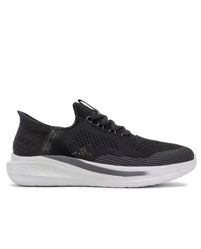 Skechers Męskie Sneakersy Slade Quinto 210810BLK Czarny | Sklep Monotox