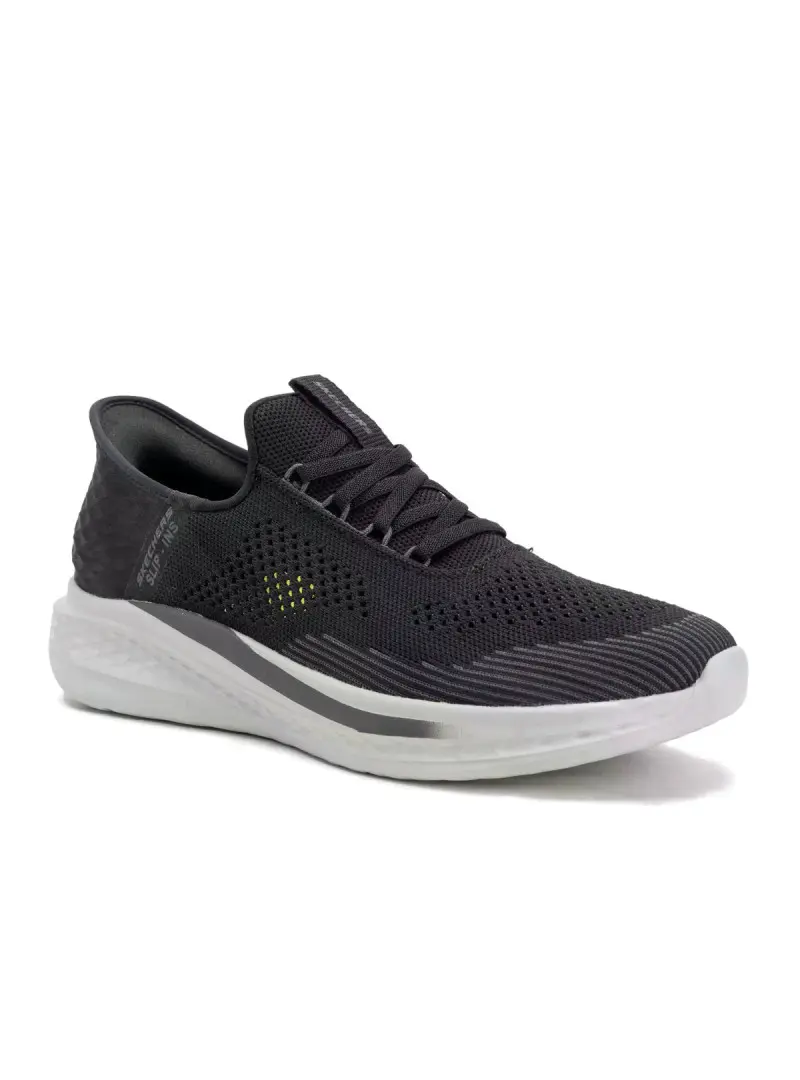 Skechers Męskie Sneakersy Slade Quinto 210810BLK Czarny | Sklep Monotox