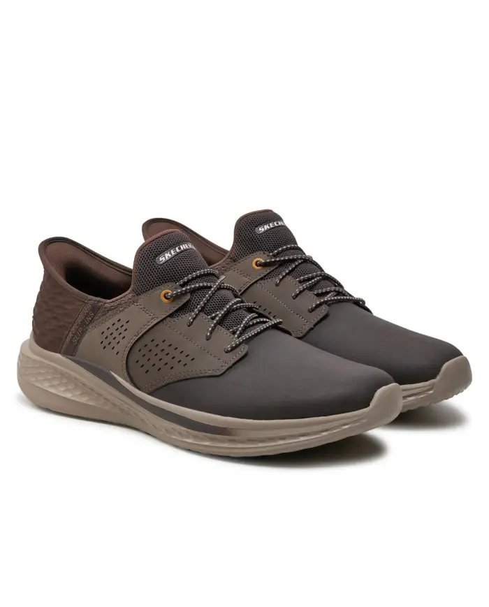 Skechers Męskie Sneakersy Slade Macklin 210890CHOC Brązowy | Sklep Monotox