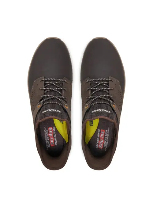 Skechers Męskie Sneakersy Slade Macklin 210890CHOC Brązowy | Sklep Monotox