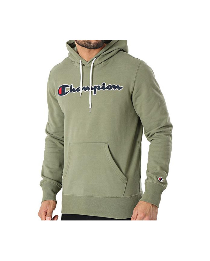 Champion Męska Bluza Hooded Sweatshirt 214183GS030 Zielony | Sklep Monotox