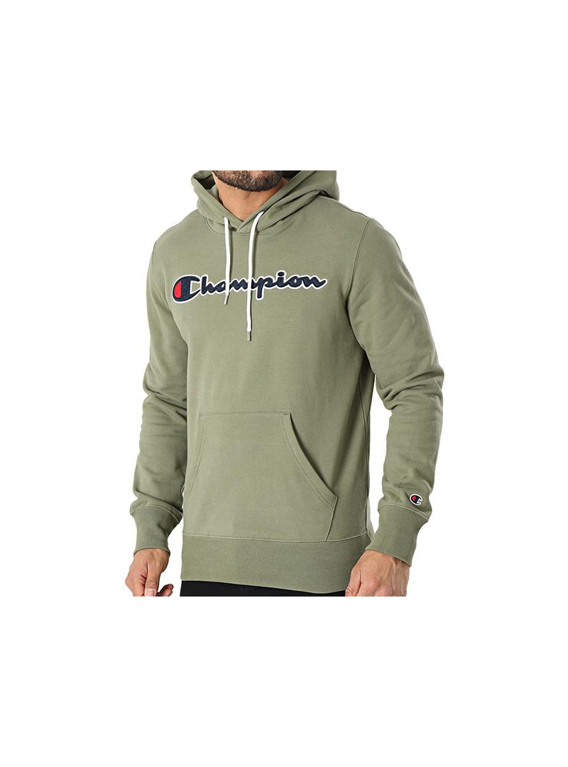 Champion Męska Bluza Hooded Sweatshirt 214183GS030 Zielony | Sklep Monotox