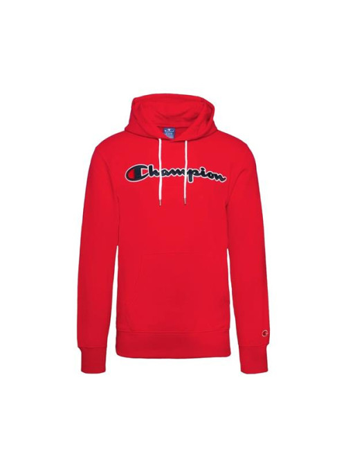 Champion Męska Bluza Hooded Sweatshirt 214183RS041 Czerwony | Sklep Monotox