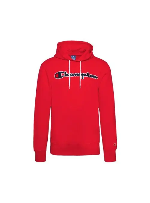 Champion Męska Bluza Hooded Sweatshirt 214183RS041 Czerwony | Sklep Monotox