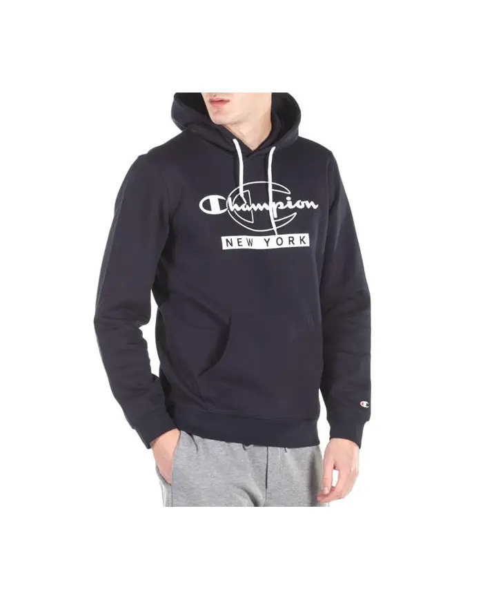 Champion Męska Bluza Hooded Sweatshirt 216603BS501 Granatowy | Sklep Monotox