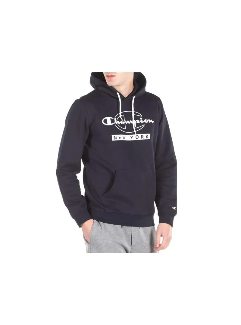Champion Męska Bluza Hooded Sweatshirt 216603BS501 Granatowy | Sklep Monotox