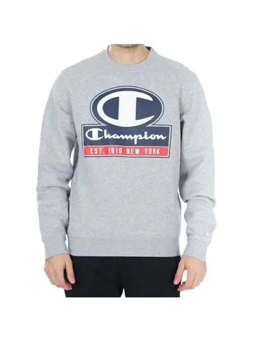 Champion Męska Bluza Crewneck Sweatshirt 216604EM006 Szary | Sklep Monotox