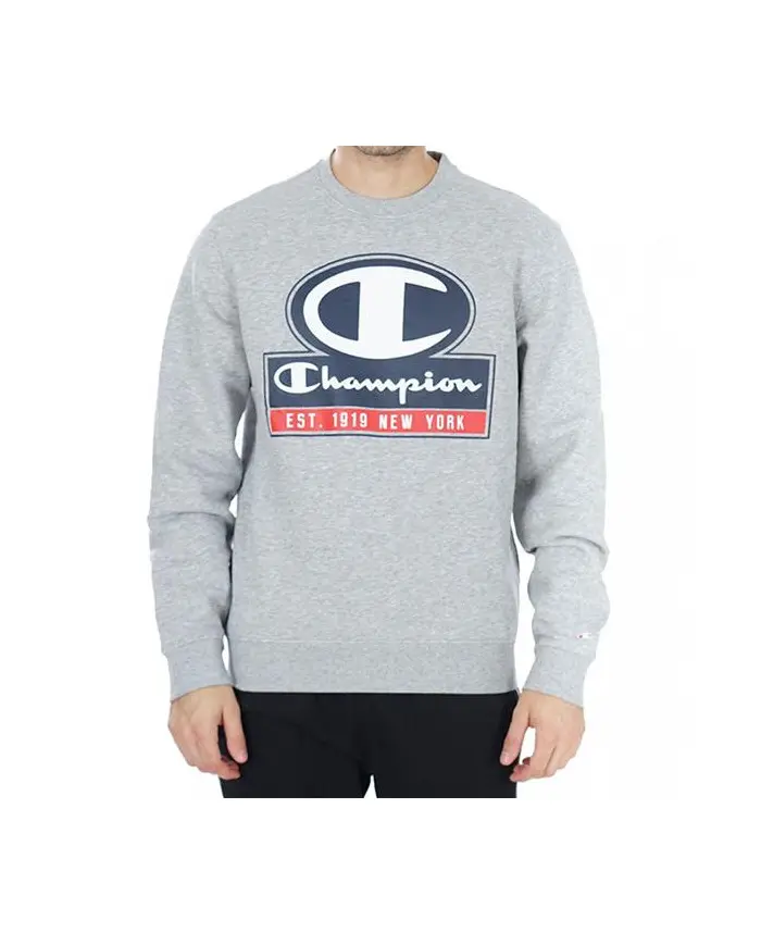 Champion Męska Bluza Crewneck Sweatshirt 216604EM006 Szary | Sklep Monotox