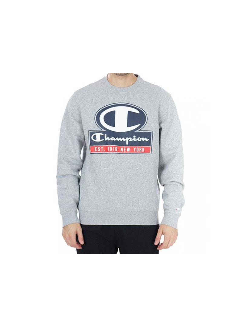 Champion Męska Bluza Crewneck Sweatshirt 216604EM006 Szary | Sklep Monotox