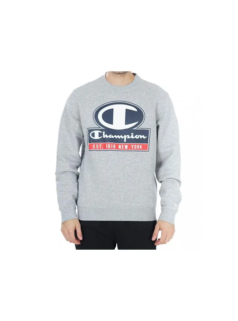 Champion Męska Bluza Crewneck Sweatshirt 216604EM006 Szary | Sklep Monotox