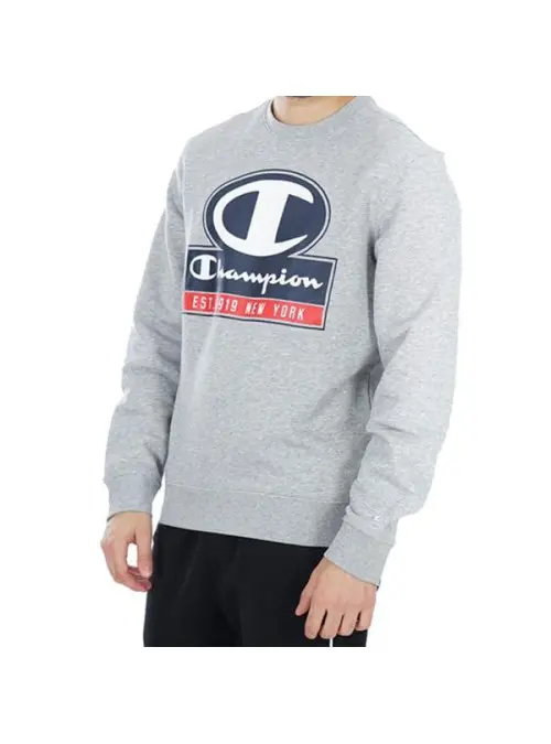 Champion Męska Bluza Crewneck Sweatshirt 216604EM006 Szary | Sklep Monotox