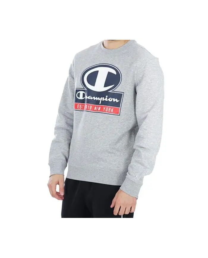 Champion Męska Bluza Crewneck Sweatshirt 216604EM006 Szary | Sklep Monotox