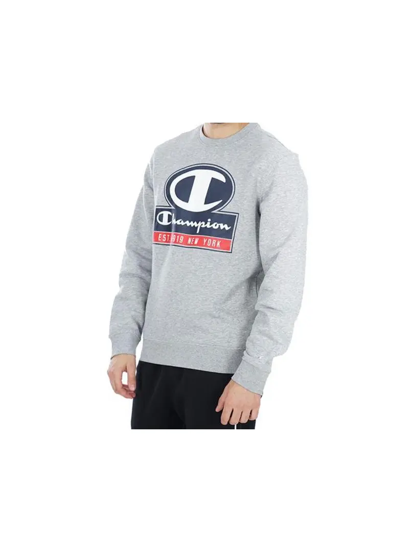 Champion Męska Bluza Crewneck Sweatshirt 216604EM006 Szary | Sklep Monotox
