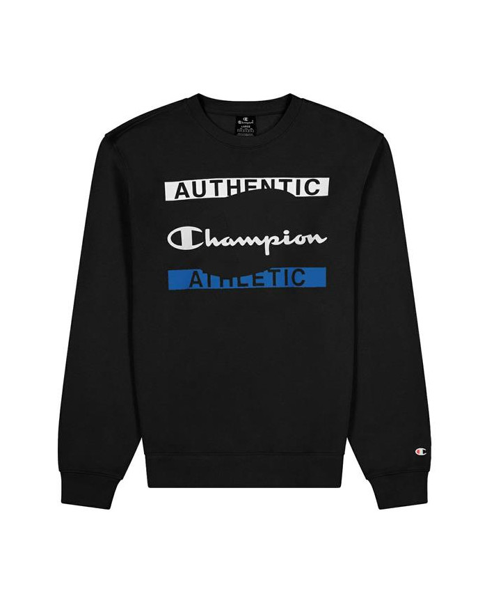 Champion Męska Bluza Crewneck Sweatshirt 216604KK001 Czarny | Sklep Monotox