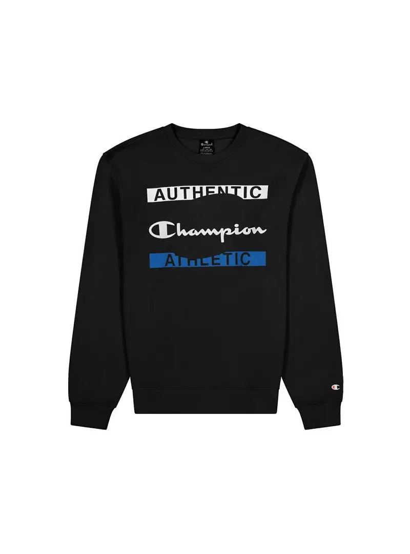 Champion Męska Bluza Crewneck Sweatshirt 216604KK001 Czarny | Sklep Monotox