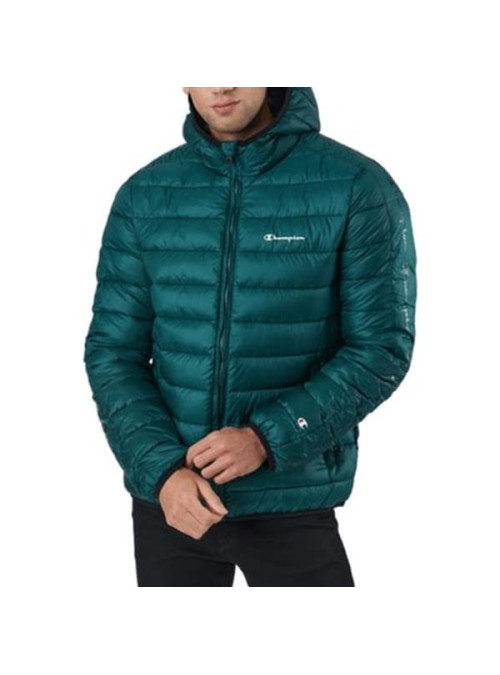 Champion Męska Kurtka Hooded Jacket 216647GS502 Zielony | Sklep Monotox