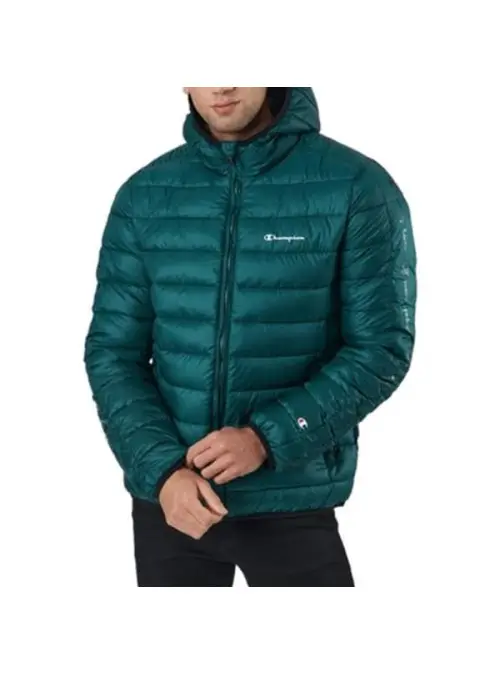 Champion Męska Kurtka Hooded Jacket 216647GS502 Zielony | Sklep Monotox
