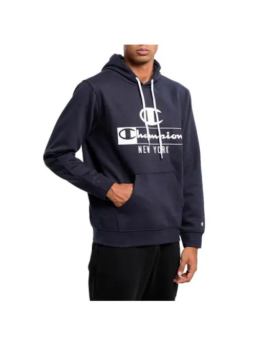 Champion Męska Bluza Hooded Sweatshirt 217994BS501 Granatowy | Sklep Monotox