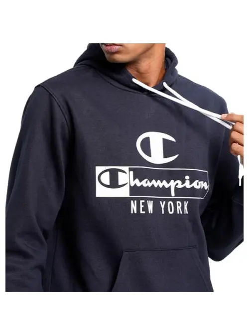 Champion Męska Bluza Hooded Sweatshirt 217994BS501 Granatowy | Sklep Monotox