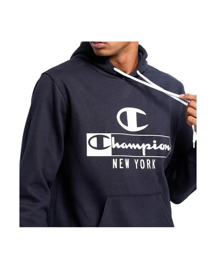 Champion Męska Bluza Hooded Sweatshirt 217994BS501 Granatowy | Sklep Monotox