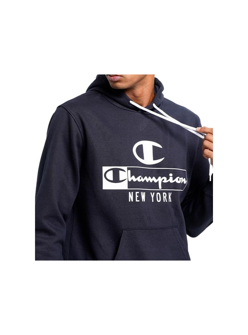 Champion Męska Bluza Hooded Sweatshirt 217994BS501 Granatowy | Sklep Monotox
