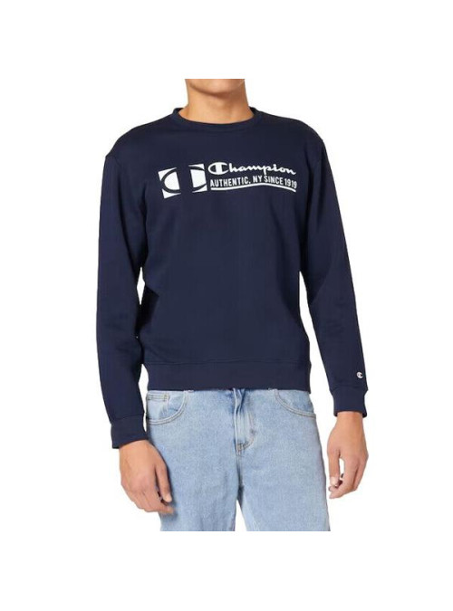 Champion Męska Bluza Crewneck Sweatshirt 217995BS501 Granatowy | Sklep Monotox