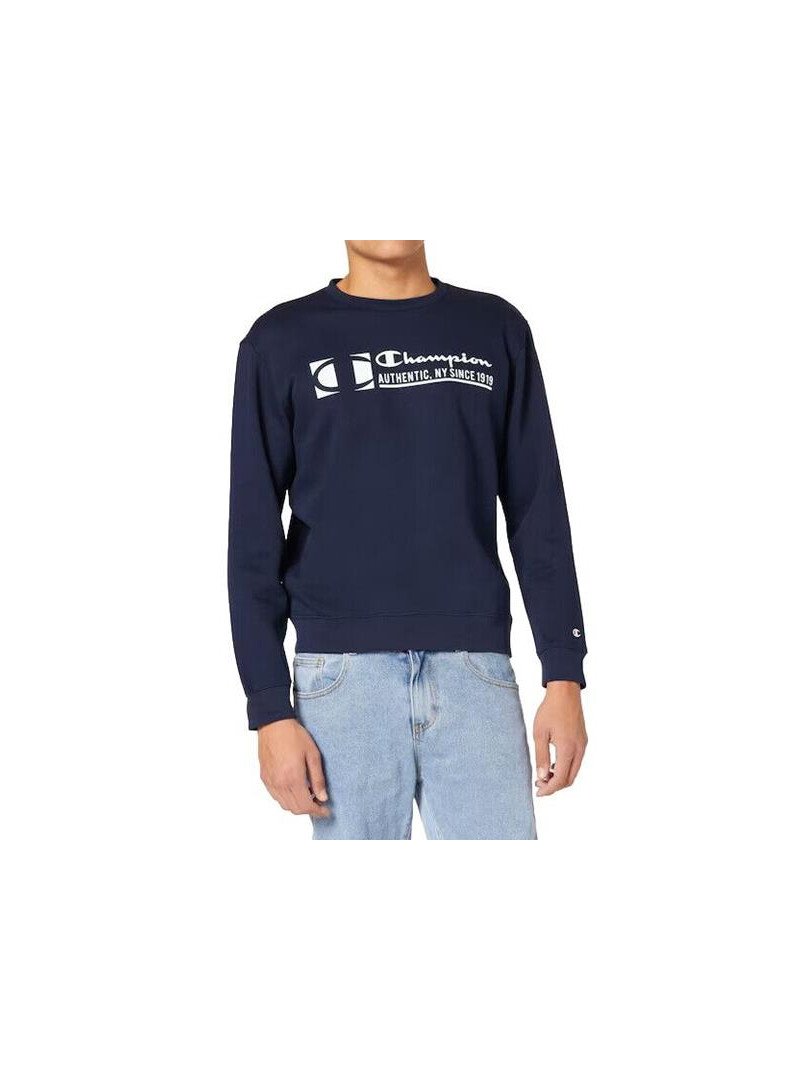 Champion Męska Bluza Crewneck Sweatshirt 217995BS501 Granatowy | Sklep Monotox