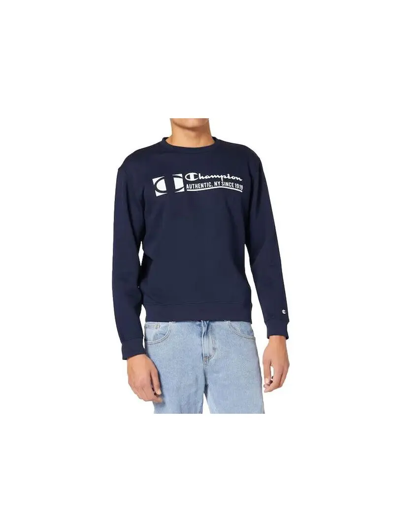 Champion Męska Bluza Crewneck Sweatshirt 217995BS501 Granatowy | Sklep Monotox
