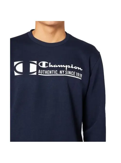 Champion Męska Bluza Crewneck Sweatshirt 217995BS501 Granatowy | Sklep Monotox