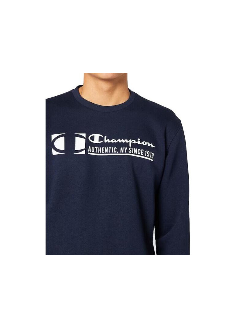 Champion Męska Bluza Crewneck Sweatshirt 217995BS501 Granatowy | Sklep Monotox