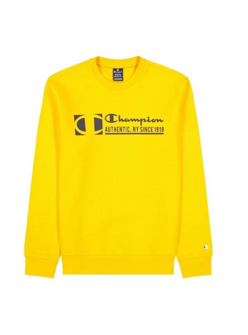 Champion Męska Bluza Crewneck Sweatshirt 217995YS113 Żółty | Sklep Monotox