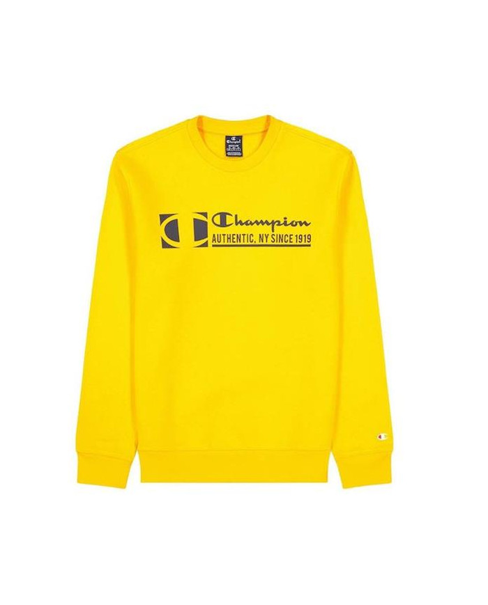 Champion Męska Bluza Crewneck Sweatshirt 217995YS113 Żółty | Sklep Monotox