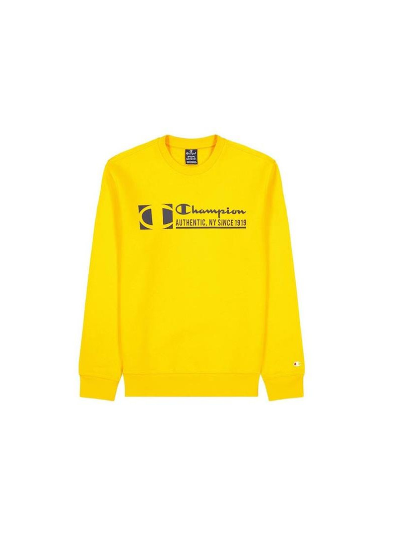 Champion Męska Bluza Crewneck Sweatshirt 217995YS113 Żółty | Sklep Monotox