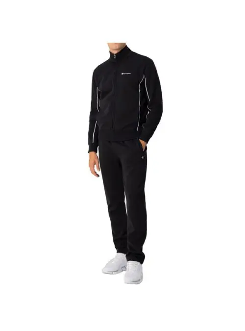 Champion Męskie Dresy Full Zip Suit 218111KK001 Czarny | Sklep Monotox