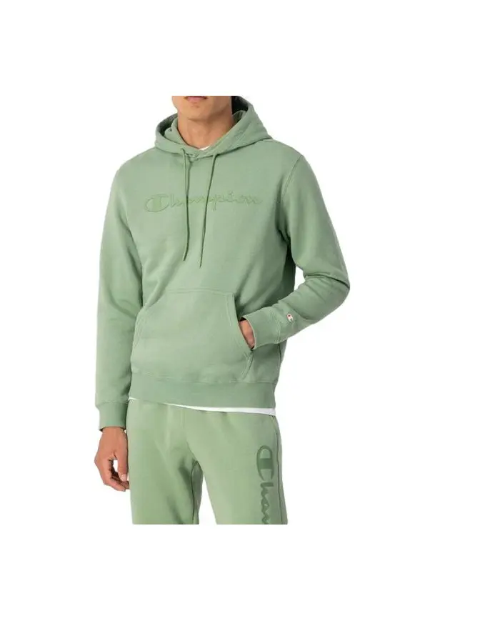 Champion Męska Bluza Hooded Sweatshirt 218282GS088 Zielony | Sklep Monotox
